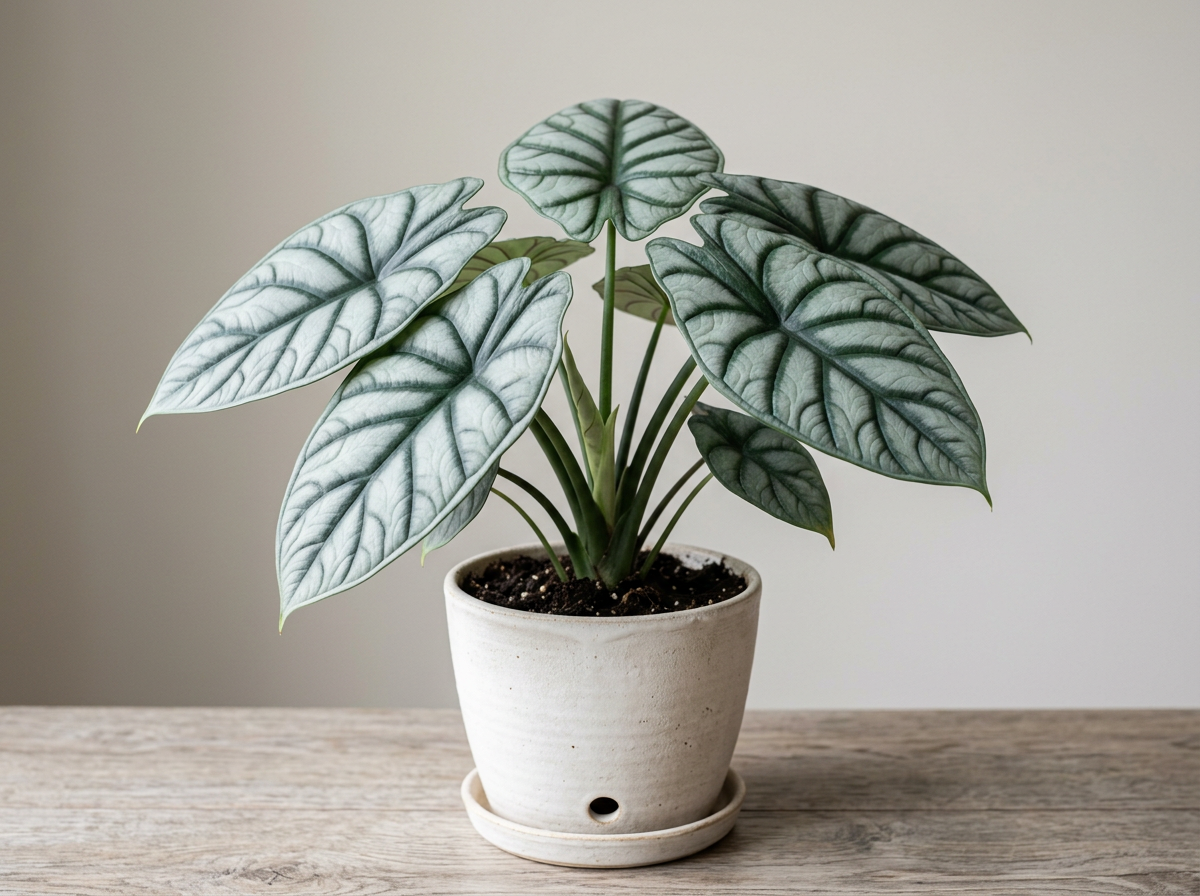 Silver Dragon Alocasia